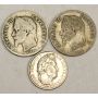 France 1847A 25 Centimes and 1864 & 1866 50 Centimes 