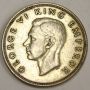 1937 New Zealand One Florin silver coin VF30