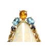 66.4ct Australia Opal Pendant 14K gold & Sapphires & Topaz 