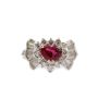 1.02ct Heart Ruby 18K gold ring & 1-carat Diamonds 