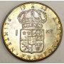 1963 Sweden 1 Kroner silver coin Choice Uncirculated MS63