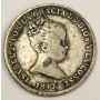 Spain 1847 1 Real silver coin Madrid CL F12