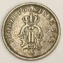 1901 Norway 10 Ore silver coin VF25