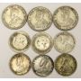 Ceylon 10 Cents 1893 1899 1911 1914 1917 1928 25 Cents 1917 1920 1926 