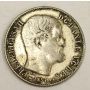 1857 Denmark 16 Skilling silver coin a/VF