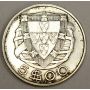 1937 Portugal 5 Escudos silver coin EF45