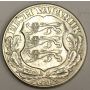 1930 Estonia 2 Krooni silver coin AU50