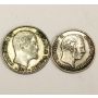 1856 Denmark 4 Skilling and 1899 Denmark 10 Ore coin 