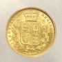 1853 Australia Gold Sovereign KM#736.1 Raised WW  