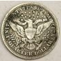 1916 Barber Quarter silver coin VF20