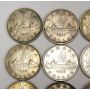 20x 1936 Canada Silver Dollars King George V 