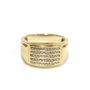 10 Karat Yellow Gold Men's 0.33 Carat Diamond Ring 