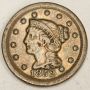 1852 Braided Hair Large Cent 1c  nice VF30