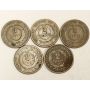 5x 1864 USA Two Cent 2c pieces 5-Coins AG/G