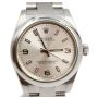 Rolex Oyster Perpetual Midsize 31mm Pink Marker Silver Dial Ladies Watch