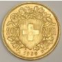 1935 B Switzerland 20 Franc Gold coin MS63