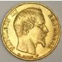 1855 A France 20 Franc Gold coin VF35
