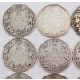 12x Canada George V 50 Cents 3x1916 4x1918 4x1919 1x1920 12-coins 