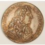 c1680 Louis XIV copper token Victory is Followed by Rest 