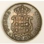 1850 Portugal 5 Reis coin VF25
