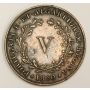1850 Portugal 5 Reis coin VF25