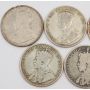 1913 1916 1917 1918 1919 1920 & 1929 Canada 50 Cents 7-coins  G/VG