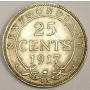 1917 Newfoundland 25 Cents Choice almost Uncirculated AU55