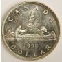 1952 WL Canada silver $1.00 dollar with waterlines 