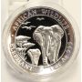 2015 1-oz 999 silver AFRICAN ELEPHANT High relief Cameo Proof