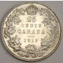 1919 Canada 25 Cents AU50 