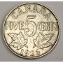 1926 Far 6  Canada 5 Cents nice VG