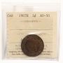 1907H Canada Large Cent ICCS AU50