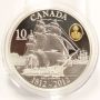 2012 CANADA 10 Dollar Silver PF HMS 'Shannon' 