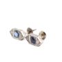 Art Deco Sapphire Diamond Platinum Earrings 