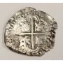 1640 Spanish Cob 4 Reales silver coin 