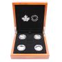 2014 O' Canada  $25 .9999 Fine Silver Proof set of 4 coins