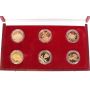 1980 Moscow Olympics Gold complete set of 6-coins
