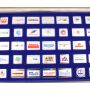 50x Official Emblems of The Worlds Greatest Airlines in Sterling Silver