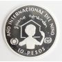 Dominican Republic 10 Pesos silver coin 1982 Year of The Child