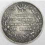 1854 Melbourne Exhibition Medal in white metal 38mm