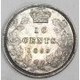 1899 Canada 10 Cents small 9s nice AU55