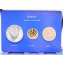 1976 Malaysia Gold & Silver 3-coin Proof set 250 25 & 1 Ringgit
