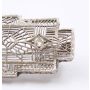 Art Deco Brooch 14K wg+ Platinum 3x 0.10ct diamonds
