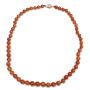 Burmese Jade 21 inch necklace 14K yg clasp w/safety catch