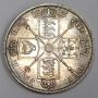 1887 Great Britain Double Florin silver coin with Roman I 