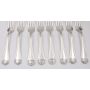 Birks Sterling Dinner Forks GEORGIAN PLAIN 7 3/4 inches  8-pieces  616 grams 