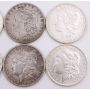 Morgan silver dollars 1878s-79-80-81-82-85-88-96-97s &1900o 10-coins all nice