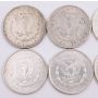 Morgan silver dollars 1878s-79-80-81-82-85-88-96-97s &1900o 10-coins all nice