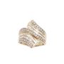 1.14ct Diamond ring 98x round brilliant & tapered Baguette Diamonds
