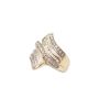 1.14ct Diamond ring 98x round brilliant & tapered Baguette Diamonds